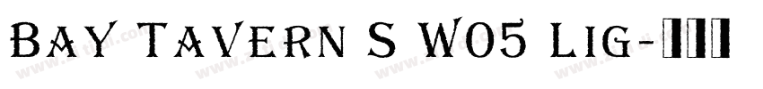 Bay Tavern S W05 Lig字体转换